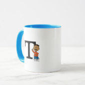 Peanuts | Franklin Monogram T Mok (Voorkant links)