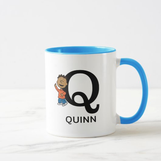 Peanuts | Franklin Naam & Monogram Q Mok (Rechts)