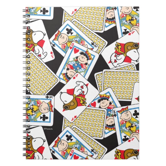 Peanuts Gang Card Deck Pattern Notitieboek (Voorkant)