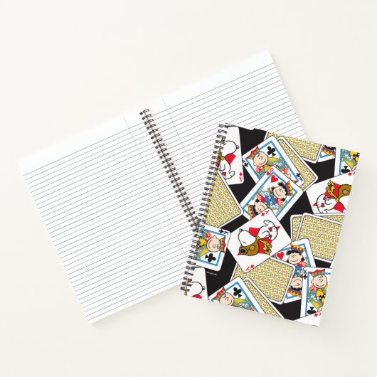 Peanuts Gang Card Deck Pattern Notitieboek (Binnen)