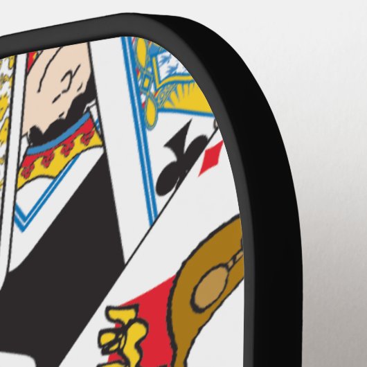 Peanuts Gang Card Deck Pattern Pickleball Paddle (Links Detail)