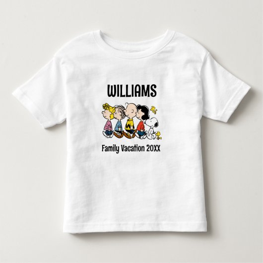 Peanuts Gang Family Vacation Kinder Shirts (Voorkant)