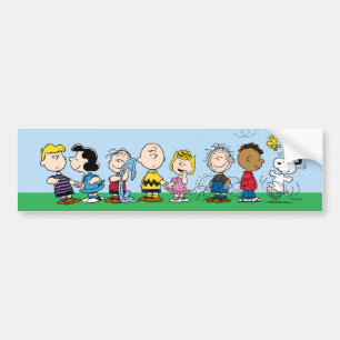 Peanuts Gang Group Lineup Bumpersticker