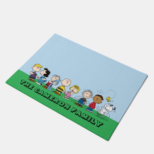 Peanuts Gang Group Lineup Deurmat (Schuin)