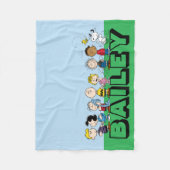 Peanuts Gang Group Lineup Fleece Deken (Voorkant)
