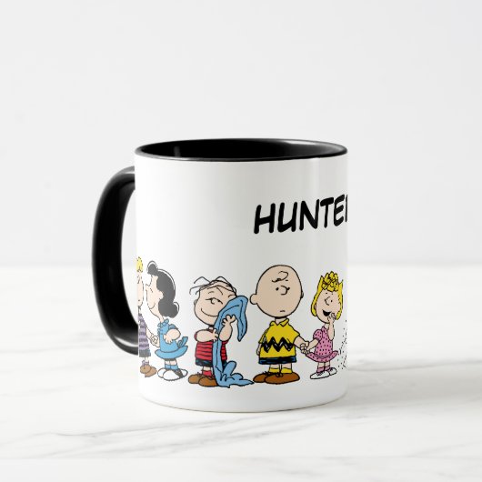 Peanuts Gang Group Lineup | Jouw namen toevoegen Mok (Voorkant links)