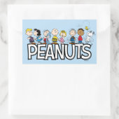 Peanuts Gang Group Lineup Rechthoekige Sticker (Tas)