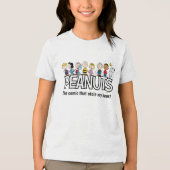 Peanuts Gang Group Lineup Tri-Blend Shirt (Voorkant)