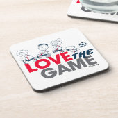 Peanuts Gang - hou van het spel Bier Onderzetter (Linkerzijde)