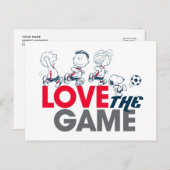 Peanuts Gang - hou van het spel Briefkaart (Voorkant / Achterkant)