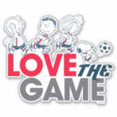 Peanuts Gang - hou van het spel Sticker (Voorkant)