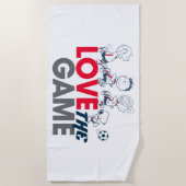 Peanuts Gang - hou van het spel Strandlaken (Voorkant)