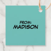 Peanuts Gang Lifting Snoopy Bedankjes Labels (Achterkant)