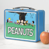 Peanuts gang onder een boom (In situ)