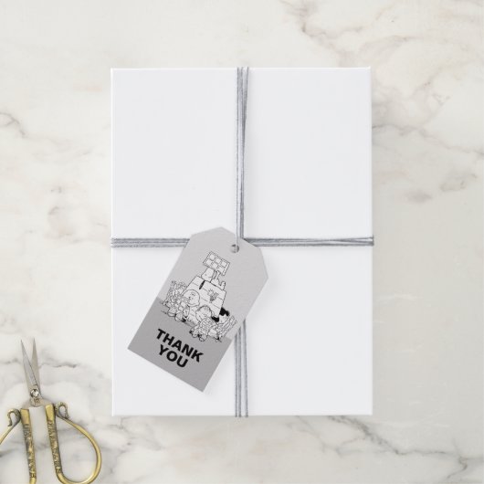 Peanuts Gang Reading Comics Cadeaulabel (Met Touw)