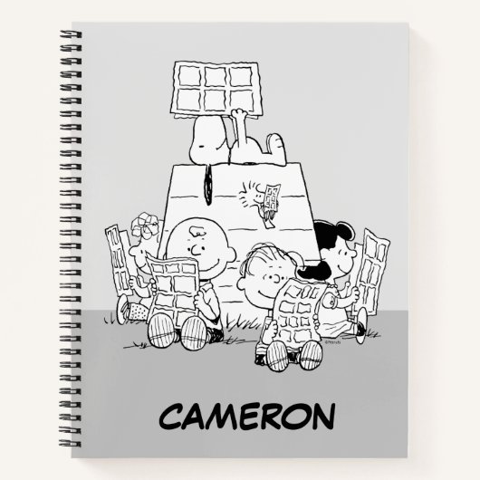 Peanuts Gang Reading Comics Notitieboek (Voorkant)