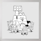 Peanuts Gang Reading Comics Poster (Voorkant)