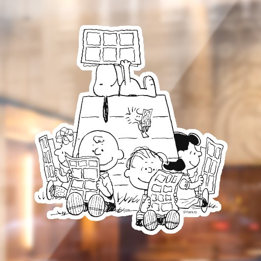 Peanuts Gang Reading Comics Raamsticker (Vel 2)