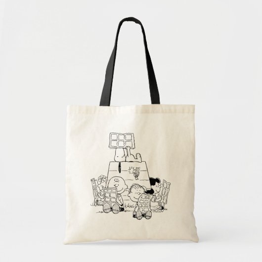 Peanuts Gang Reading Comics Tote Bag (Voorkant)