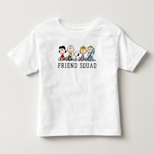 Peanuts Gang Sitting Together Kinder Shirts (Voorkant)