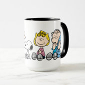 Peanuts Gang Sitting Together Mok (Voorkant rechts)