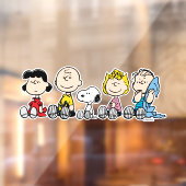 Peanuts Gang Sitting Together Raamsticker (Vel 2)