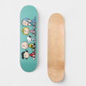 Peanuts Gang Sitting Together Skateboard (Voorkant)