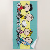 Peanuts Gang Sitting Together Strandlaken (Voorkant)