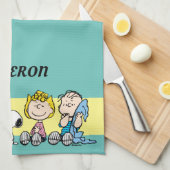 Peanuts Gang Sitting Together Theedoek (Quarter Fold)