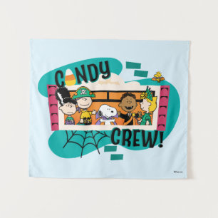 Peanuts Gang Snoep Bemanning Halloween Wandkleed