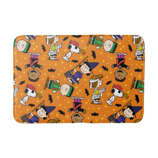 Peanuts | Gelukkig Halloween patroon Badmat (Voorkant)