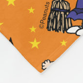 Peanuts | Gelukkig Halloween patroon Fleece Deken (Hoek)
