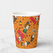 Peanuts | Gelukkig Thanksgiving Patroon Papieren Bekers (Links)