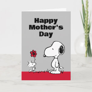 Peanuts Gelukkige Moederdag Bloem Feestdagen Kaart