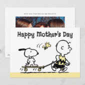 Peanuts | Gelukkige Moederdag Skateboard Feestdagenkaart (Voorkant / Achterkant)