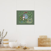 Peanuts | Genesteld in de bergen Camping Poster (Keuken)
