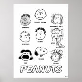 Peanuts gezichten poster (Voorkant)