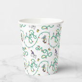 Peanuts | Glanzend en helder kerstliefdespatroon Papieren Bekers (Links)