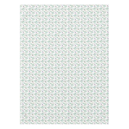 Peanuts | Glanzend en helder kerstliefdespatroon Tafelkleed (Voorkant)