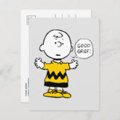 Peanuts | Goed verdriet Charlie Brown Briefkaart (Voorkant / Achterkant)