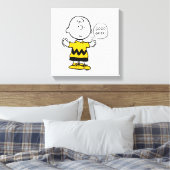 Peanuts | Goed verdriet Charlie Brown Canvas Afdruk (Insitu (Slaapkamer))