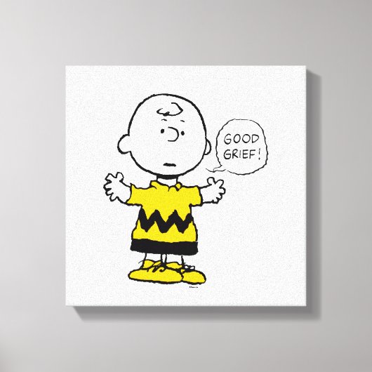 Peanuts | Goed verdriet Charlie Brown Canvas Afdruk (Voorkant)