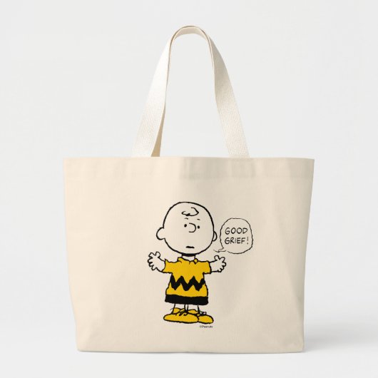 Peanuts | Goed verdriet Charlie Brown Grote Tote Bag (Voorkant)
