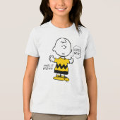 Peanuts | Goed verdriet Charlie Brown Tri-Blend Shirt (Voorkant)