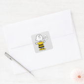 Peanuts | Goed verdriet Charlie Brown Vierkante Sticker (Envelop)