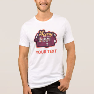 Peanuts Griezelfilmclub Halloween Bank Tri-Blend Shirt
