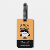 Peanuts | Grouchy Sinds Forever Lucy Bagagelabel (Achterkant verticaal)