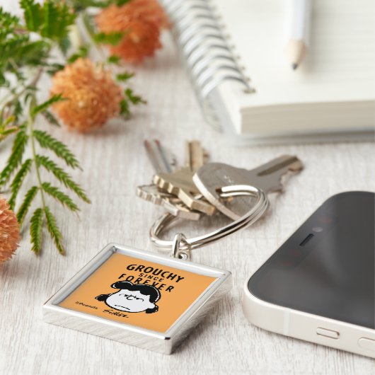Peanuts | Grouchy Sinds Forever Lucy Sleutelhanger (Zijkant)