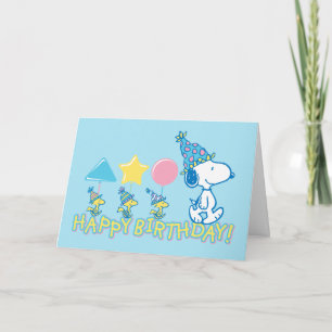 Peanuts Happy Birthday Snoopy & Woodstock Kaart