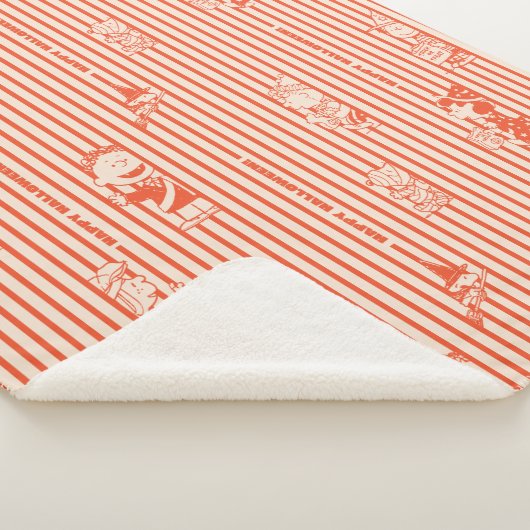 Peanuts |  Happy Halloween Pattern Sherpa Deken (3/4)